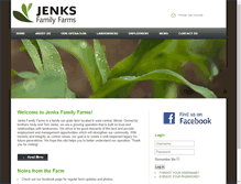 Tablet Screenshot of jenksfamilyfarms.com